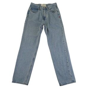 BDG Dad Slim Tapered Fit Jeans Pleated Light Wash Denim 28x32 30" Inseam‎